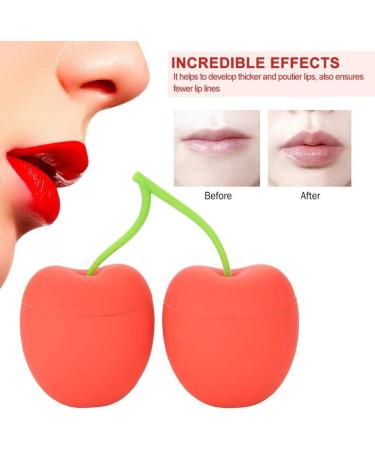 Portable Cherry-Shaped Lip Plumping Enhancer | Silicone Lip Pump Device for Quick Lip Enhancement | Beauty Tool - Buy Online on GoSupps.com