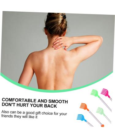Beavorty Telescopic Stainless Steel Back Scratcher - 2 Pack Manual Itch Relief Tool (16x4.5cm) - Random Colors - Ideal for Easy Grooming - Buy Online on GoSupps.com