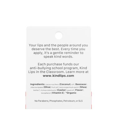 Kind Lips Wild Cherry Organic Lip Balm Natural Moisturizing Lip Care Single Tube Wild Cherry 1 Count (Pack of 1) - Buy Online on GoSupps.com