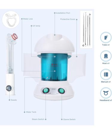 DYB Portable Nano Ionic Facial Steamer with 360Rotatable Sprayer - Mini Spa Steamer with Skin Kits - Buy Online on GoSupps.com
