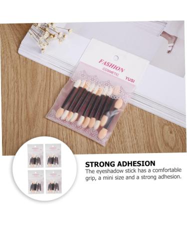 VINTORKY 40pcs Sponge Stick Mini Cosmetic Brushes Eyeshadow Application Brush Glitter Eyeshadow Plastic Abs - Buy Online on GoSupps.com