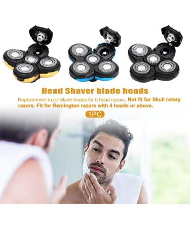 T tes de lame de rasoir 5 t tes de rechange pour barbe facile installer t te de rasoir lectrique pour t te et visage (couleur : bleu) - Buy Online on GoSupps.com