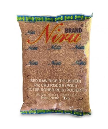 Niru Red Raw Rice 1Kg | Polished Rice | Red Rice | Natural | Dark Rice | Polished Sivapu Arisi | Easy To Cook | Indian Origin