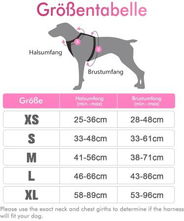 Rabbitgoo Medium Dog Harness - Anti-Pull Adjustable & Breathable Design for Large Dogs - Safe Control with Reflective Stripes - Pink XL (1 Pack) - Buy Online on GoSupps.com