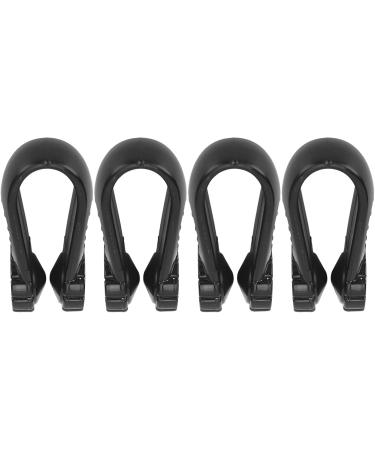 Acupressure Relax Clip Set - 4 Adjustable Flower-Shaped Clips for Migraine Relief - Black - Buy Online on GoSupps.com