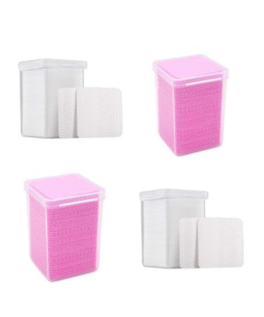 Eyelash Glue Wipes 800 Pieces Non-Woven Fabric Eyelash Extension Glue Cleaner Glue Wiping Cloth Lint Free Wipes Removal Pads Tool for Nail Polish Bottle Home Salon