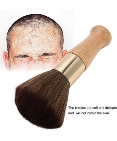 Neck Duster Brush Hair Cutting Neck Duster Brush Barber and Salon Brush to Remove Loose Hair From Neckline and Ears After Haircut Stand Up Base (Original Wood Color) - Buy Online on GoSupps.com
