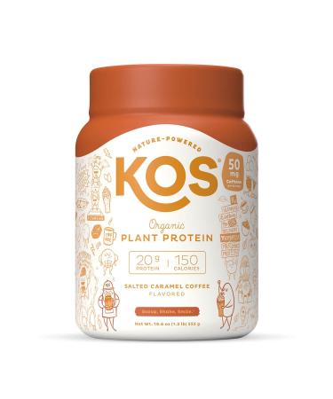 KOS Organic Plant Protein Salted Caramel Coffee 1.2 lb (555 g)