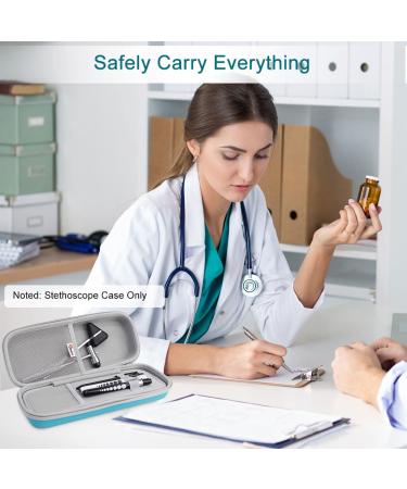 Stethoscope Carrying Case for Littmann & MDF Stethoscopes - Turquoise Travel Case with Extra Room for Nurse Accessories - Buy Online on GoSupps.com