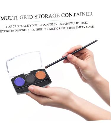 FOMIYES 10pcs Box Makeup Pallet DIY Eyeshadow Pans Empty Lipstick Pallet Eye Shadow Box Pigment Cosmetic Black 7.2x4.2cm - Buy Online on GoSupps.com