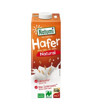 Natumi Organic Oat Drink 8-Pack (8 x 1L) - Naturland Certified | Vegan & Natural Plant-Based Milk - Buy Online on GoSupps.com