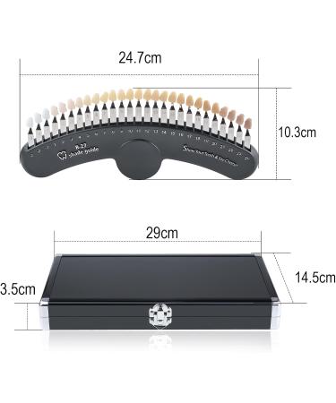 27 Colors Shade Guide Shade Chart Teeth Color Contrast Comparison for Home Beauty Salon Use R-27 - Buy Online on GoSupps.com
