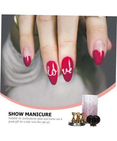 minkissy 1 Set Nail Holder Pedicure Tip Stand Manicure Practice Stand Nail Art Display Rack Fake Nail Tip Stand Fingernail Display Stand Pedicure Stand Metal Holder Magnet Pumpkin Japanese 8.15x4.5cm Assorted Color - Buy Online on GoSupps.com