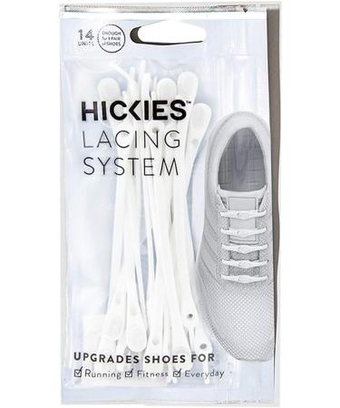 HICKIES 2.0 Elastic Tie-Free Shoelaces - White | Comfortable Adjustable International Shipping Available - Buy Online on GoSupps.com