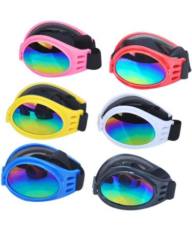 Doggles Dog Sunglasses Set of 6 - UV Protection Pet Goggles for Travel & Skiing - Buy Online on GoSupps.com
