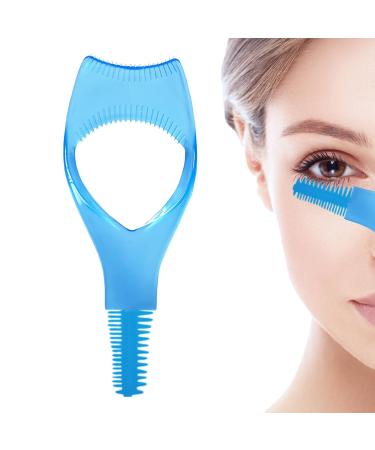 Mascara Shield Guard - Makeup Eyelash Brush Tool Eyelash Guard Applicator Applicator Tool Lash Comb Eyelash Guide Lash Applicator Tool for Makeup Women Girls Blue