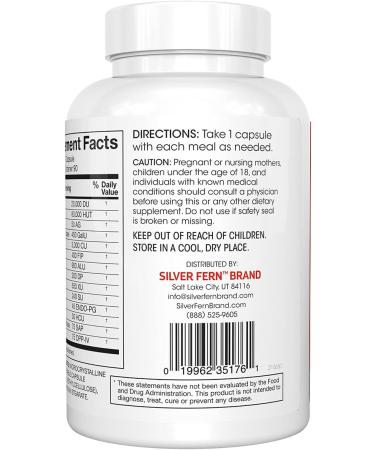 Silver Fern Brand Ultimate Digestive Enzyme Supplement - 1 Bottle 90 Capsules - High Potency Multi Enzyme - Digestive Comfort & Food Tolerance - Hemicullulase Peptidase Maltase More - Buy Online on GoSupps.com