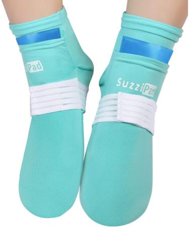 SuzziPad Upgraded Cold Therapy Socks with 6 Gel Packs - Large Hand Ice Pack Wrap for Pain Relief and Neuropathy - Buy Online on GoSupps.com