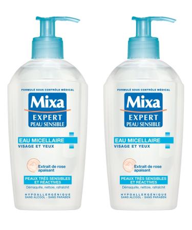 Mixa Expert Sensitive Skin Soothing Micellar Water 200ml - Pack of 2