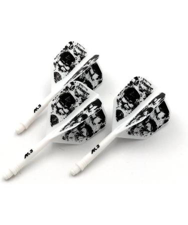 CUESOUL ROST Integrated Dart Shaft and Flights - Big Wing Shape - Green Skull | 33mm Length - Buy Online on GoSupps.com