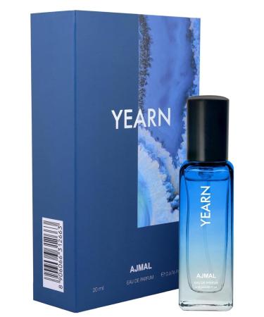 Yearn Eau De Parfum Men Non Alcoholic Long Lasting Perfume Fragrance Woody Cedar Wood Patchouli Musky Scent 20-ML 0.67 Floz Spray.