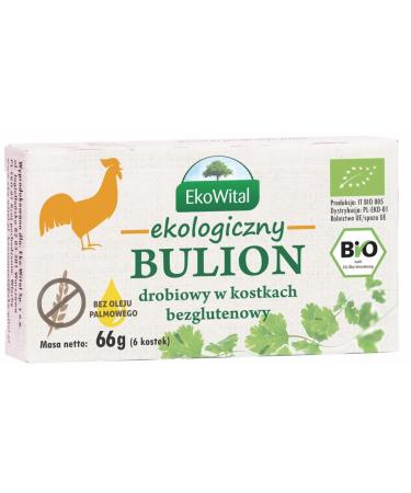 Bouillon de Poulet en Cubes (sans huile de palme sans gluten) BIO 66 g