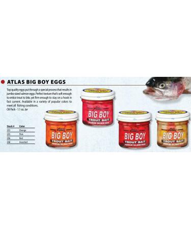 Atlas Fishing Bait Big Boy Salmon Eggs - Pink | Premium Quality Bait for Catching Salmon - Buy Online on GoSupps.com
