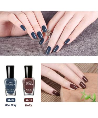TEEROVA Nail Polish Set Non-Toxic Nail Polish Easy Peel off & Quick Dry Natural Odor Free Formula Water based Nail Polish Gift Set (Set F (8MLX10)) - Buy Online on GoSupps.com