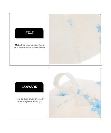 Lalafina Saunahut | Premium Filz Sauna Accessories for Women | Spa Haube & Bathing Gear | Ideal for Russian Banja & Hair Protection - Buy Online on GoSupps.com