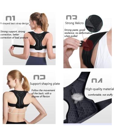 Children Posture Correction Belt Adults Prevent Humpack Corrector Unisex Invisible Spinal Support Back Pain Relief (Color : Black Size : Medium) (Black Small) - Buy Online on GoSupps.com