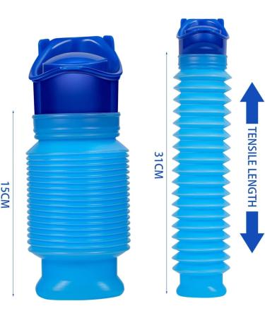 CUNQN Emergency Toilet Shrinkable Urinal 750ml - Portable Pee Bottle for Outdoor Activities and Travel - Buy Online on GoSupps.com