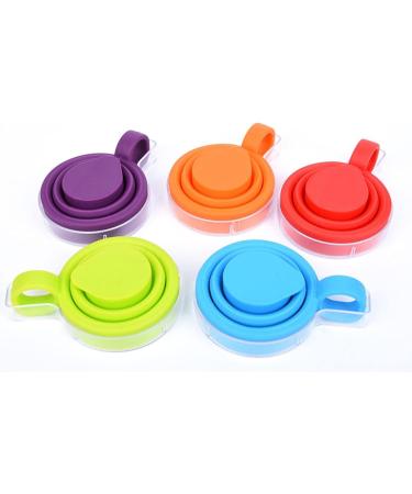 Digjobk Silicone Toothbrush Mug - Foldable Portable Retractable Mini Cup for Travel & Outdoor - Violet Color - Buy Online on GoSupps.com