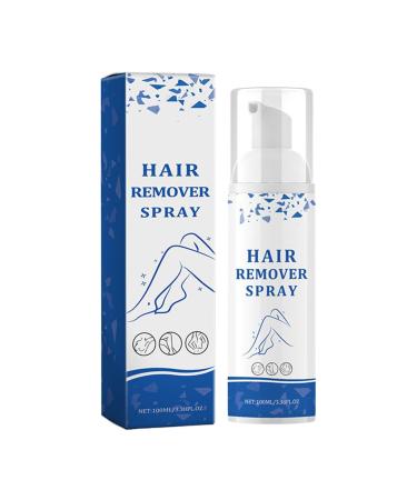 Mimoqk Hair Removal Spray Painless Depilatory Spray Moisturizing and Non-irritating Formula 100ml Face & Body Hair Remover for Men and Women Effective in Sensitive Skin