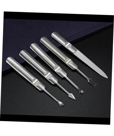 minkissy Nail Polish Remover Trimmer Stainless Steel Professional Manicure Tools Nail Tools Remover Cuticle Fork Cuticle Pusher Dead Skin Fork Dead Skin Remover Clippers Gel Precision medium As Shown - Buy Online on GoSupps.com