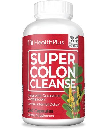 Health Plus Super Colon Cleanse - 500 mg - 240 Capsules