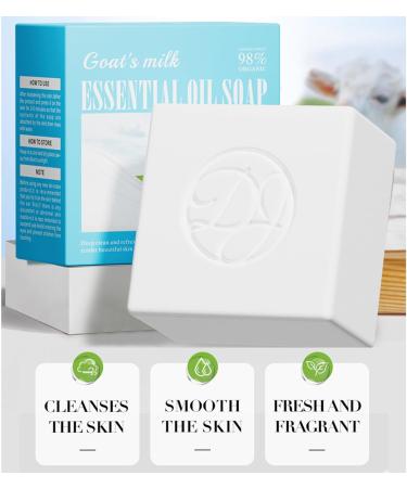 Goat Milk Soap Brightening Natural Goat Milk Soap Bar Moisturizing Wash for Face & Body Handcrafted Bath Soap with Scent Lingers for Dry and Itchy Skin Dull and Yellowing Greasy - Buy Online on GoSupps.com
