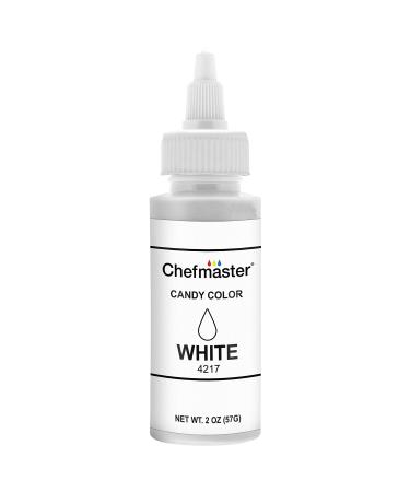 Chefmaster White Candy Color | True-Tone Shades | Oil-Based | Professional-Grade Dye | Chocolate, Strawberries, Cake Pops | Decorating | Easy-to-Use | Manufactured in the USA | 2 oz