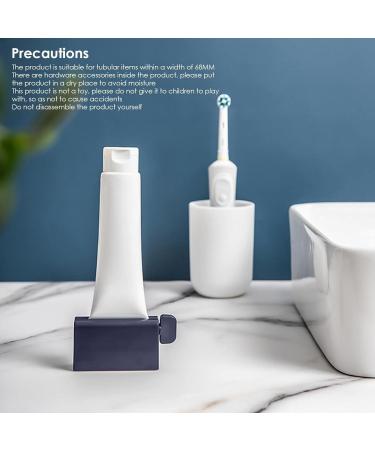 Toothpaste Squeezer Tube Roller | No Punching Toothpaste Tube Squeezer - Toothpaste Squeezers Holder Rotate Toothpaste Dispenser for Bathroom Stone Blue - Buy Online on GoSupps.com