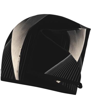 Super Absorbent Abstract Curves Dry Hair Cap for Girls - Quick-Dry Elastic Wrap for Long Thick Hair - Buy Online on GoSupps.com