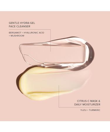 Nudestix Nude Basics Kit 2-Piece Vegan Skincare Set with Gentle Hydra-Gel Cleanser & Citrus-C Daily Moisturizer | Clean Multi-Tasking Essentials for Glowing Skin | Travel-Friendly Starter Kit - Buy Online on GoSupps.com