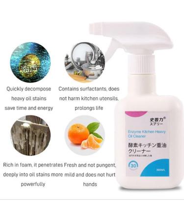 2PCS Cleaner Foam Grease Cleaner Kitchen Grease Foam Cleaner Stain Remover Multi-Purpose Dirt Oil Cleaning Bubble Spray - Buy Online on GoSupps.com