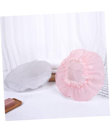 Alipis Hair Shower Cap Bath Visor 2pcs for Women and Kids - Lace Color Cover, Double Layered Bonnet for Bathing - Random Round Cap Design - Buy Online on GoSupps.com