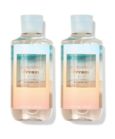 Bath and Body Works Gift Set of of 2 - 10 Fl Oz Shower Gel (Midsummer Dream)