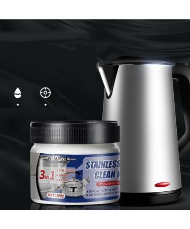 Metal Polish Cream Scratch Remover and Cleaner Stainless Steel Cleaning Wax Stain Removal Multifunctional Rust Remover for Stainless Steel Aluminum Brass Copper Gold Long Lasting Shine 400g - Buy Online on GoSupps.com