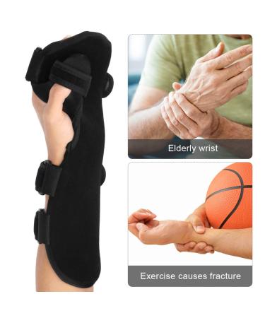 FOMIYES Hand Wrist Brace | Support for Hand Injuries Fractures & Stabilization | Adjustable 30x10cm Black Splint - Buy Online on GoSupps.com
