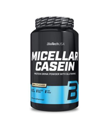 BioTechUSA Micellar Casein Protein Powder Longer Absorbtion time Gluten-Free and Fat-Free Added L-Glutamine 908 g Vanilla Vanilla 908 g (Pack of 1)