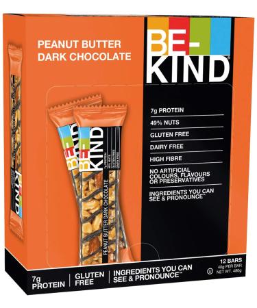 BE-KIND BE KIND Pack of 12 Peanut Butter Dark Chocolate Bars (12 bars of 40g)