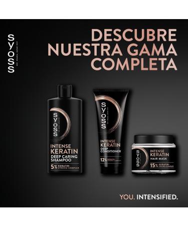  Syoss Syoss - Shampoo for frizzy and dry hair - Keratin - 6 x 440ml bottles - Controls frizz and deeply repairs - Hair looks like it just came from the salon - Buy Online on GoSupps.com