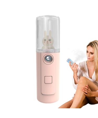 Mist Sprayer - Sprayer Mister Hydrating Portable - Hydrating USB Rechargeable for Eyelash Extensions Face Face L8-little Pink Rabbit