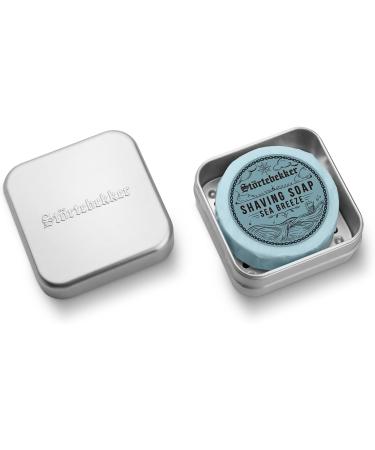 St rtebekker Sea Breeze Premium Shaving Soap 70g x 3 - Handmade Soap for Economical Shaving Foam - Perfect for Shaving with Razor and Razor - Vegan Shaving Soap - Buy Online on GoSupps.com